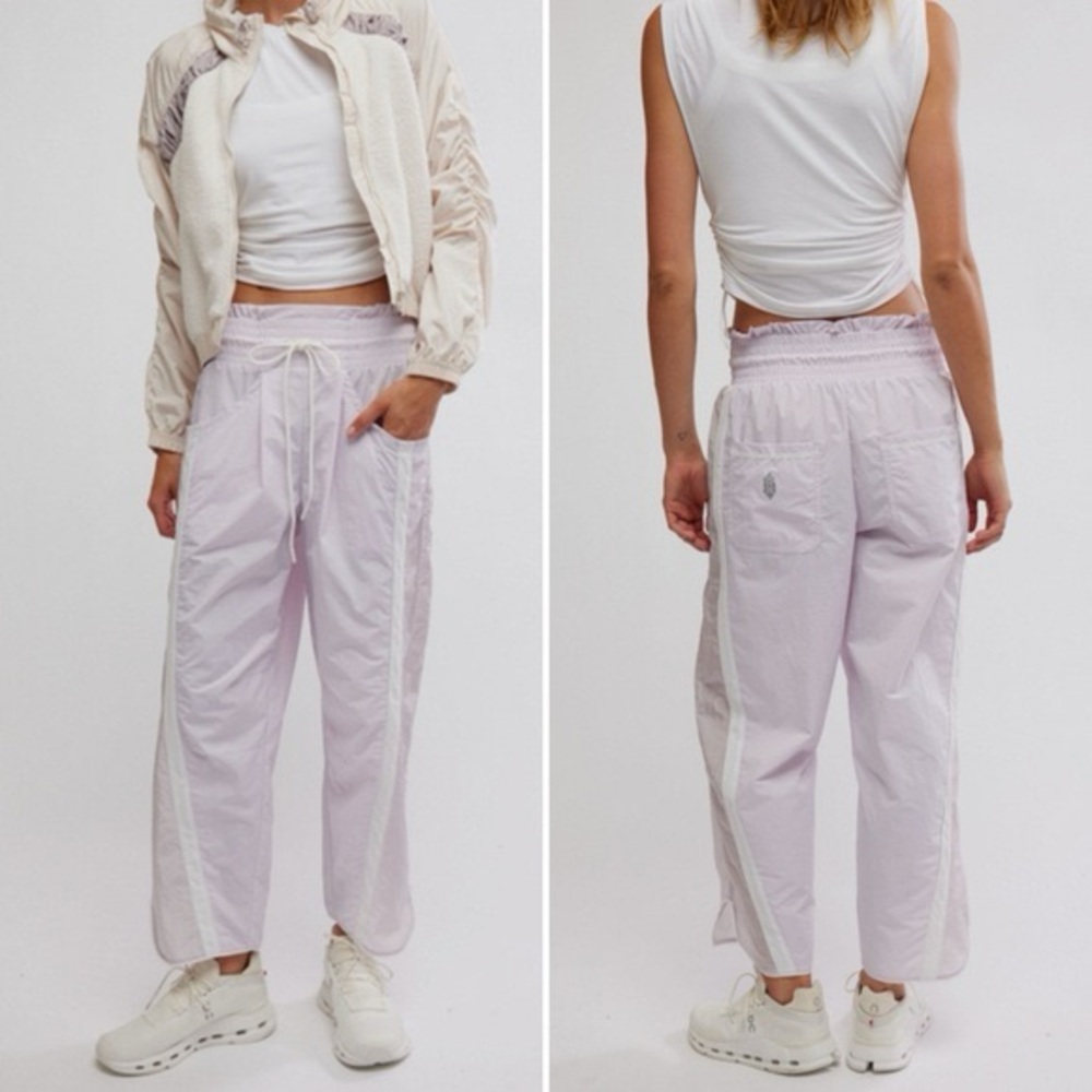 Free People “Here Is The Champ” Pants | Light Lilac Track Joggers